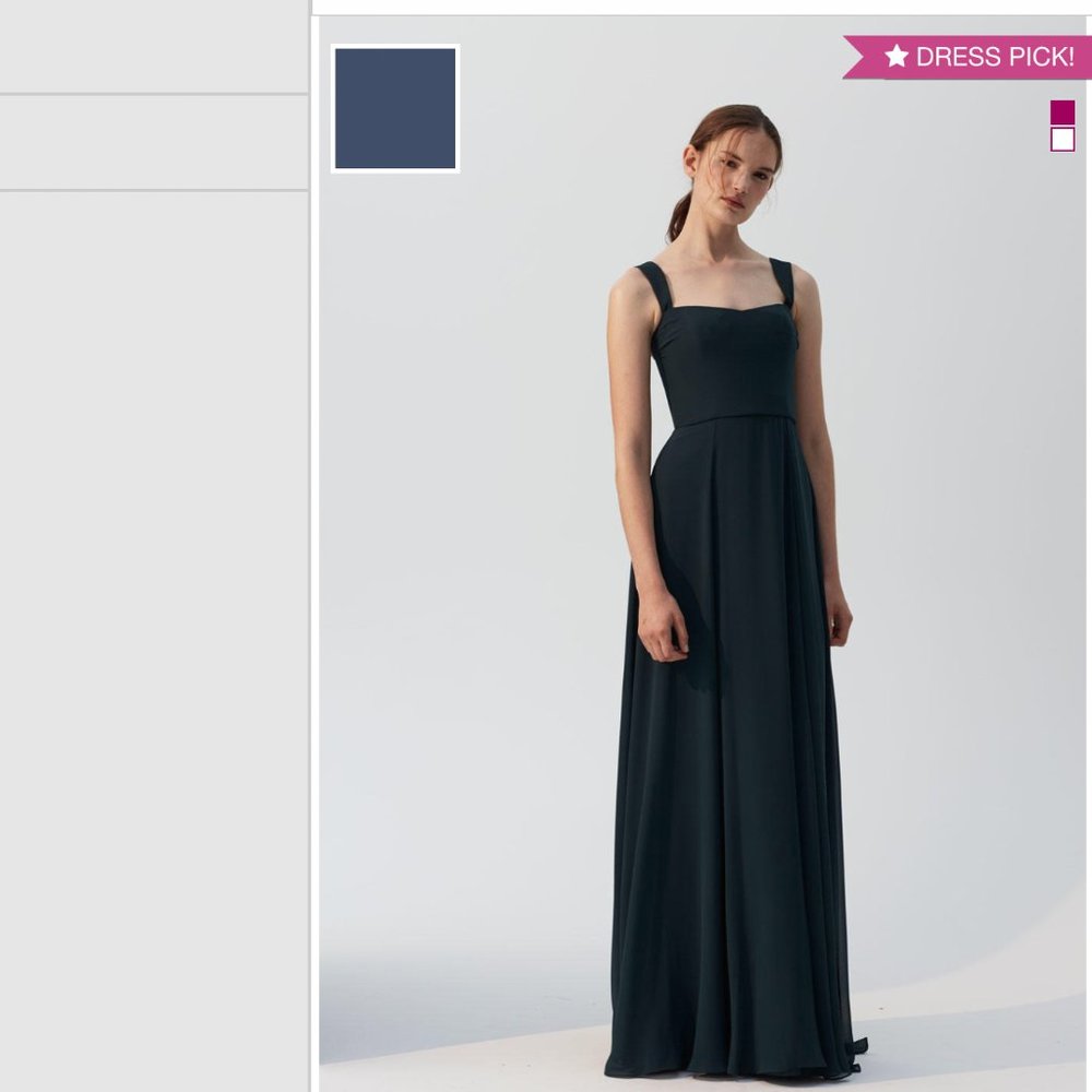 Amsale Alexis Dress in French Blue size 4
